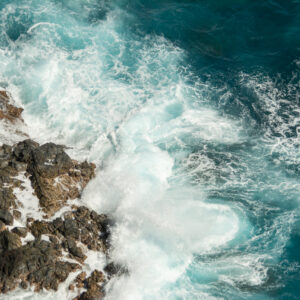 Waves Breaking On The Rocks