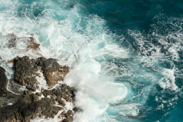 Waves Breaking On The Rocks