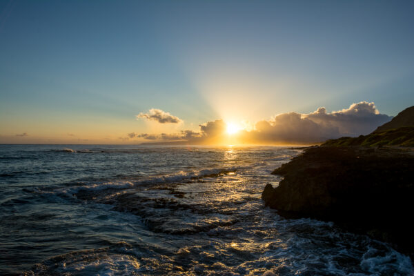 Yellow Sunrise Over The Ocean - Image 2